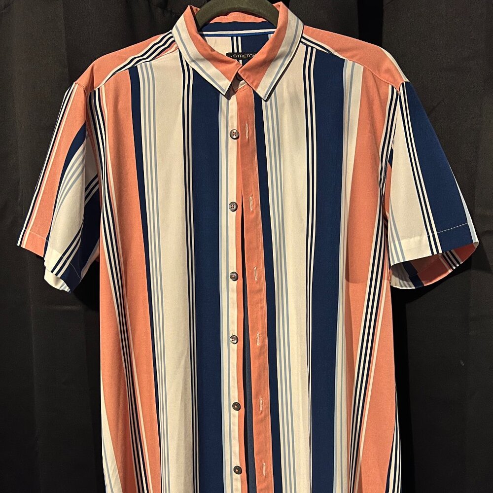 Striped Button-Up Shirt